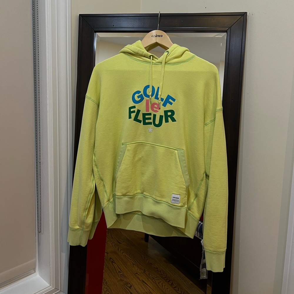 Golf Le Fleur Light Neon Green Sweater
